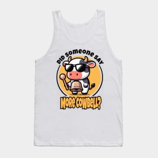 More Cowbell Graphic Tee | Udderly Musical Comic Tank Top